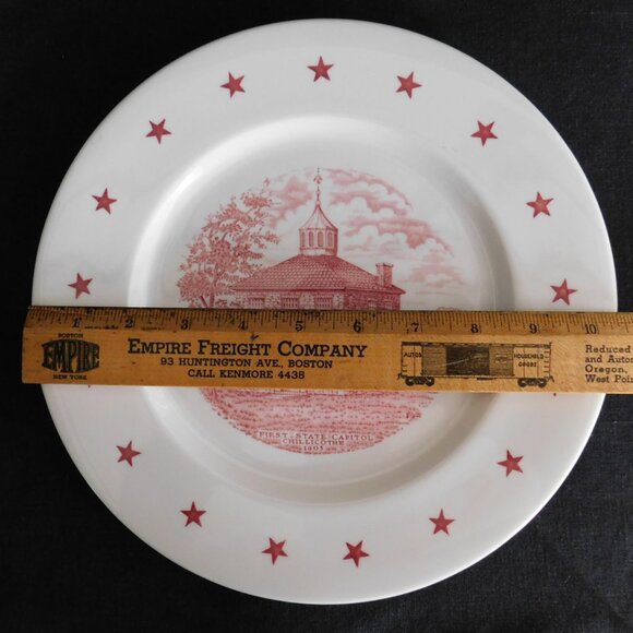 Vintage 10.5" State Commemorative Plate Ohio Sesquicentennial 1953 Walker China - Picture 3 of 6